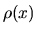 $\rho(x)$