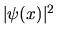 $\vert\psi(x)\vert^2$