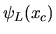 $\psi_L(x_c)$