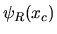 $\psi_R(x_c)$