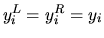 $y^L_i=y^R_i=y_i$