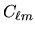 $C_{\ell m}$