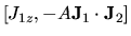 $\displaystyle [J_{1z}, - A {\bf J}_1 \cdot {\bf J}_2]$