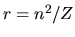 $r=n^2/Z$