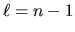$\ell=n-1$