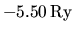 $-5.50 {\rm Ry}$