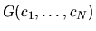$\displaystyle G(c_1,\ldots,c_N)$