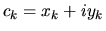 $c_k = x_k + i y_k$