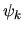 $\psi_k$