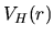 $V_H(r)$