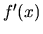 $f'(x)$